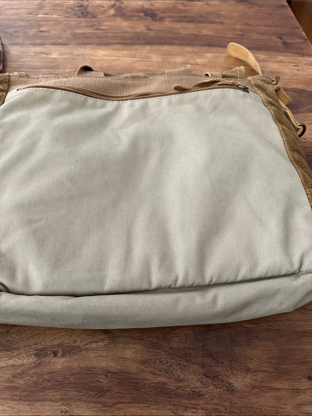 The Territory Ahead Brown Leather Canvas‎ Crossbody Messenger Computer Bag